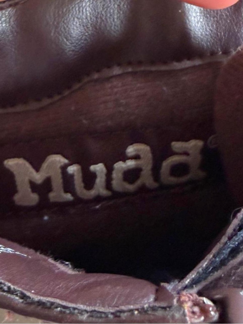 ‼️SOLD‼️Brown Faux Leather Lace Up Boots - Picture 7 of 8